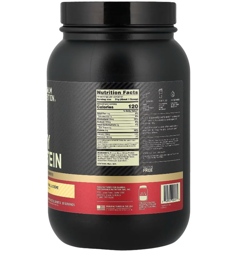 Optimum Nutrion-Proteina- 100% Whey Gold  2Lb