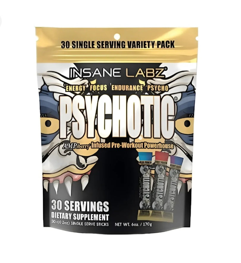 Psychotic PRE-Entreno..GOLD(30 Mini Bolsitas)