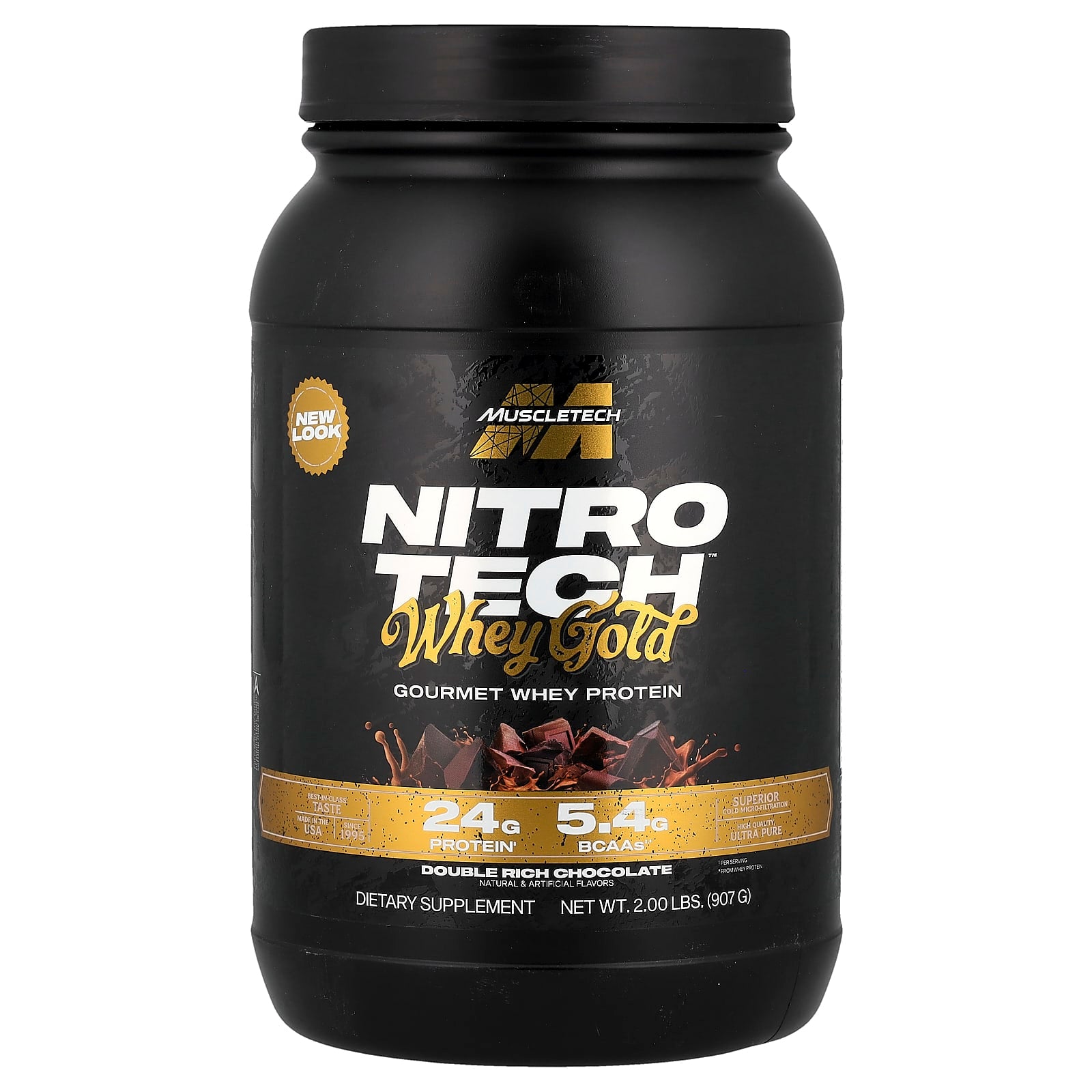 MuscleTech- Nitro Tech -Proteina- Whey Gold 2Lb