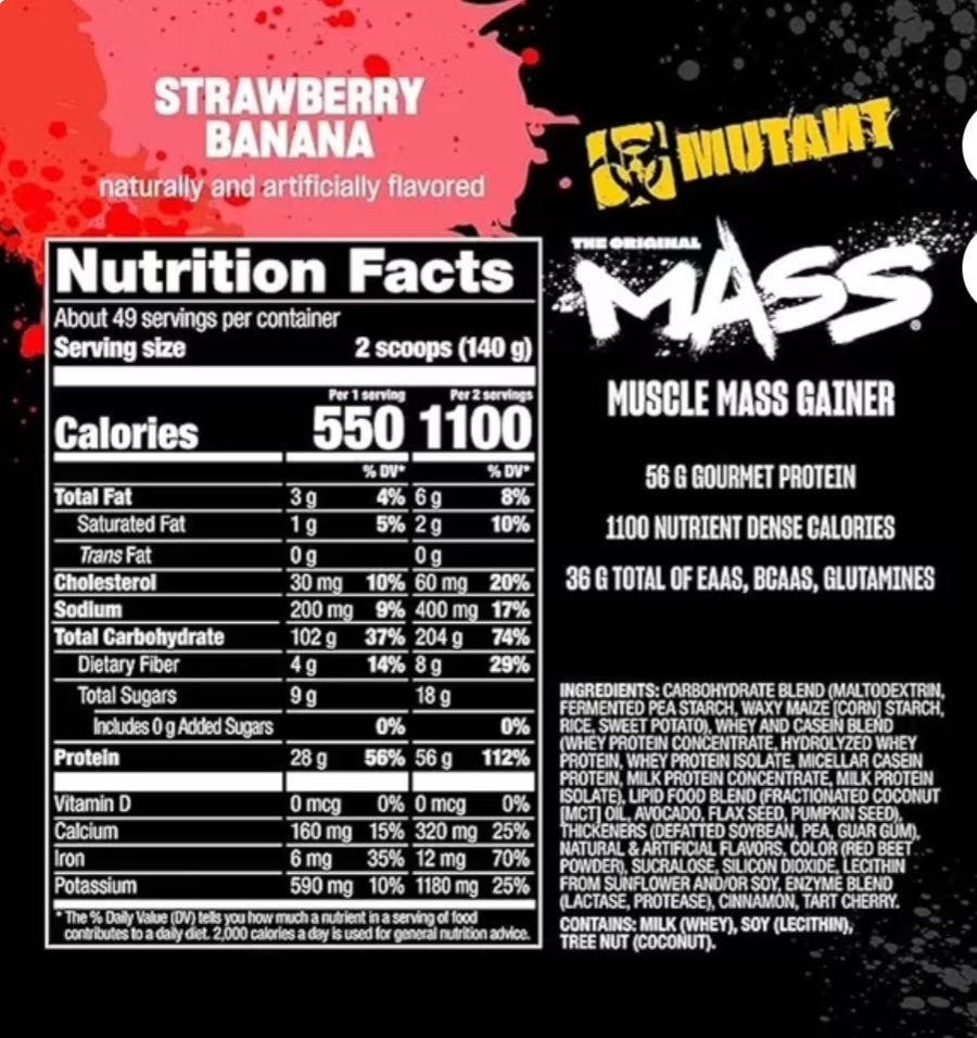 Mutant. Mass 15LB (Ganador de Peso & Masa Muscular)