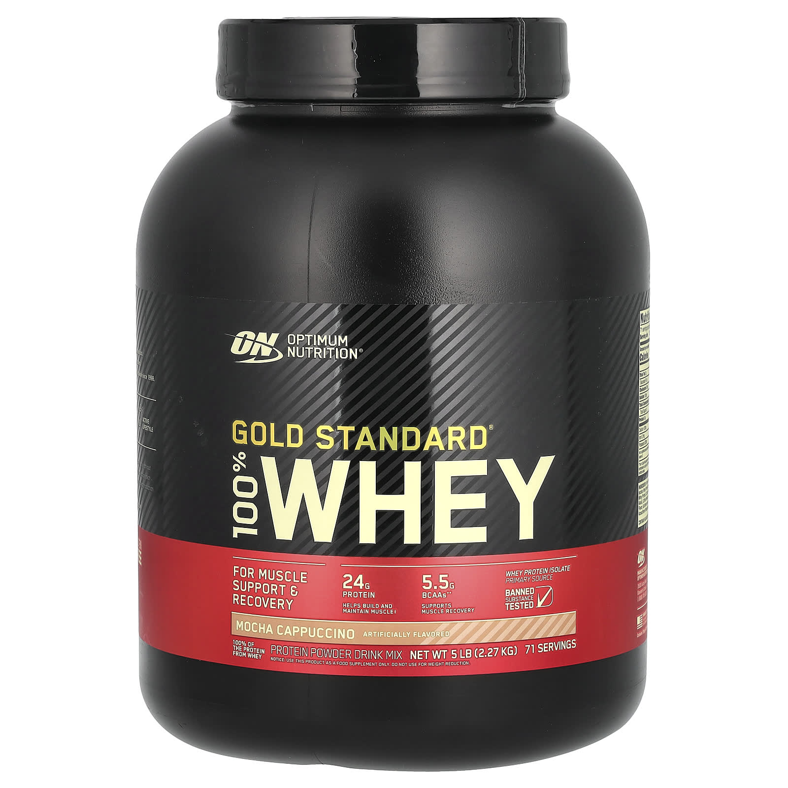 Optimum Nutrion-Proteina-100%Whey Gold 5Lb