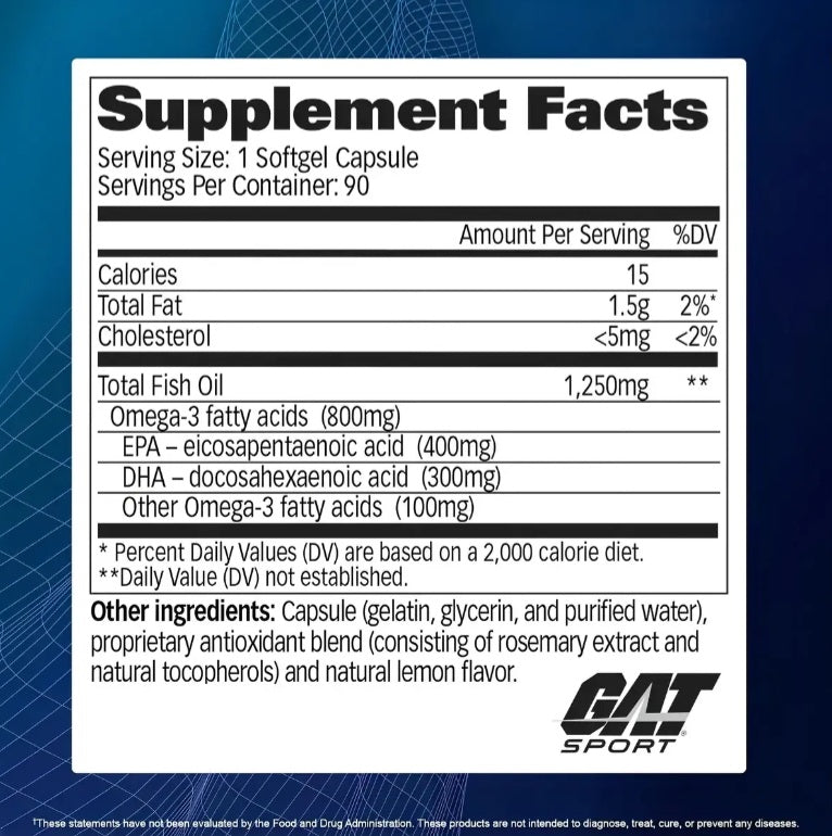 GAT Omega-3  -800MG(90caps)