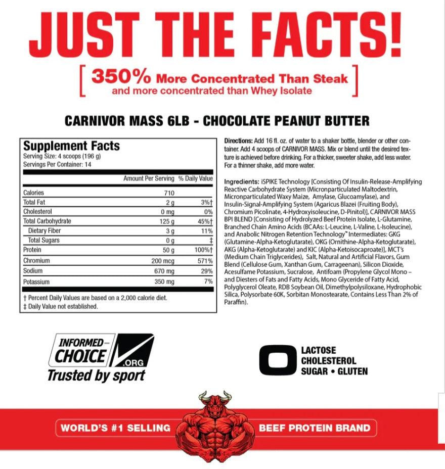 MuscleMeds-Proteina-Carnivor MASS 6Lb