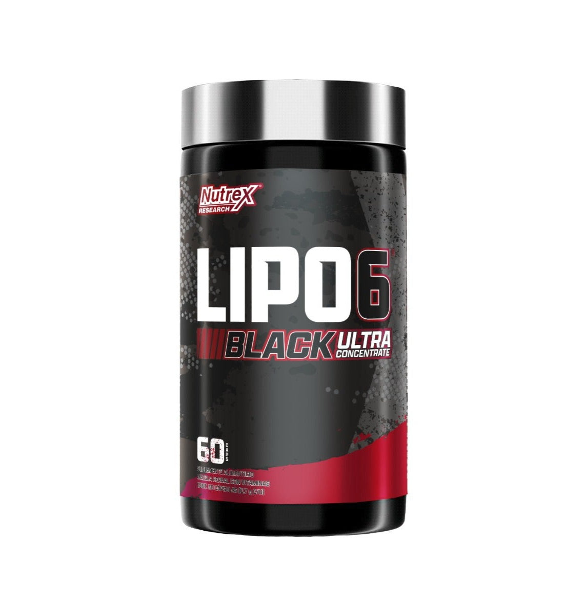 Nutrex- Quemador-Lipo 6 Black-Rojo  (60 Capas)