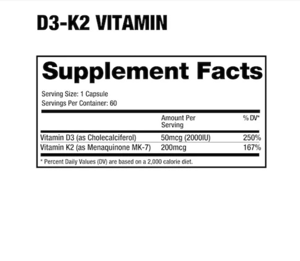 Dragon Vitamina D3-K2 (60CT)