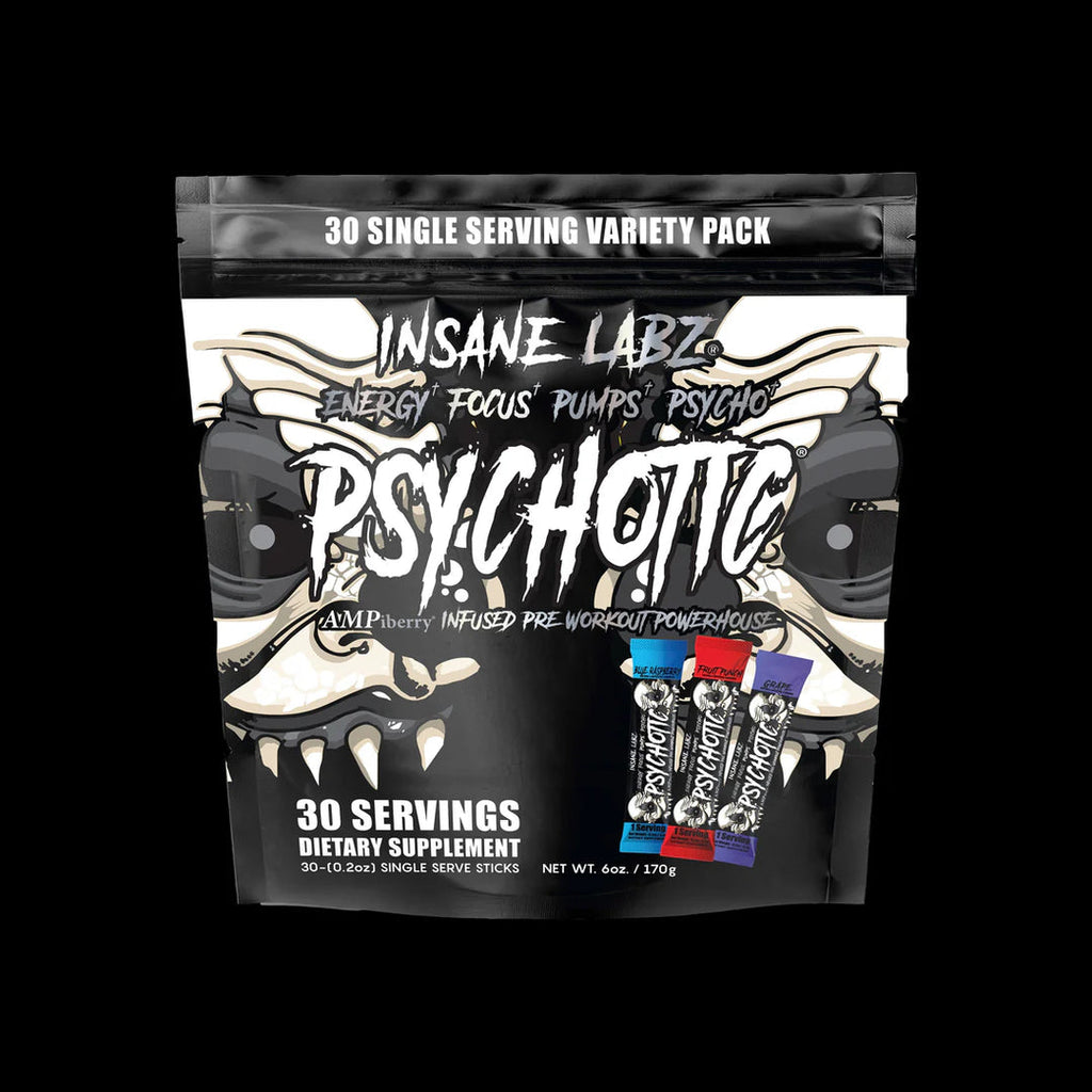 Psychotic  PRE-Entreno..Black (30Mini Bolsitas)