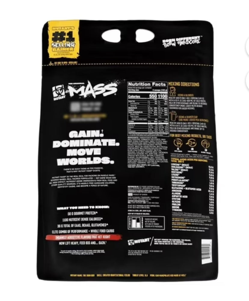 Mutant. Mass 15LB (Ganador de Peso & Masa Muscular)