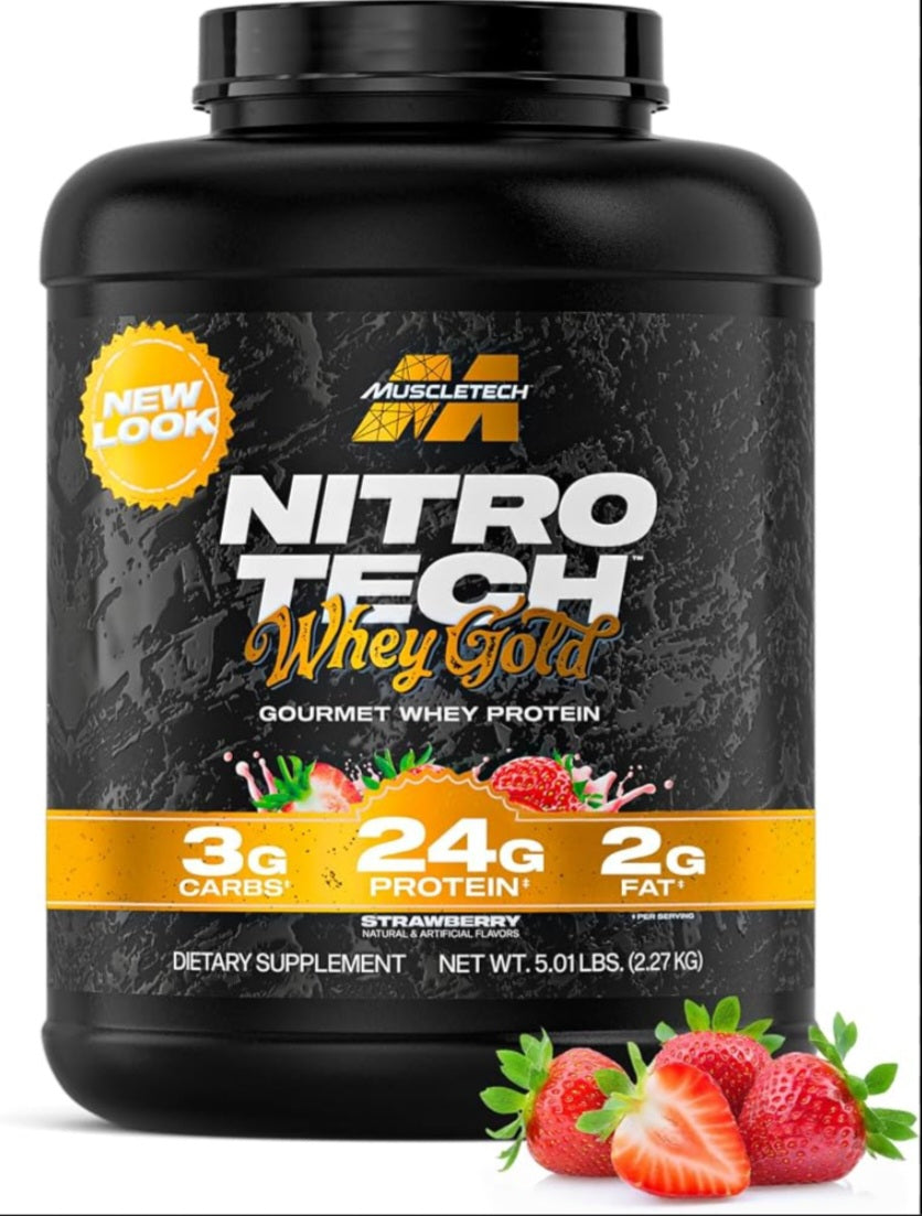 MuscleTech- Nitro Tech- Proteina - Whey Gold 5.03Lb