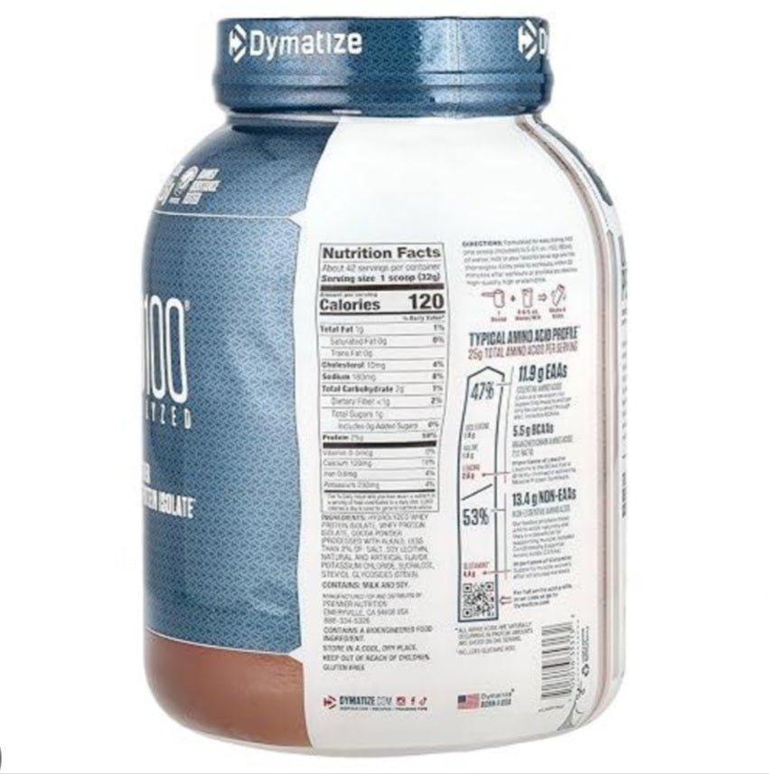 Dymatize -Proteina Mediana- ISO100 DE 3Lb