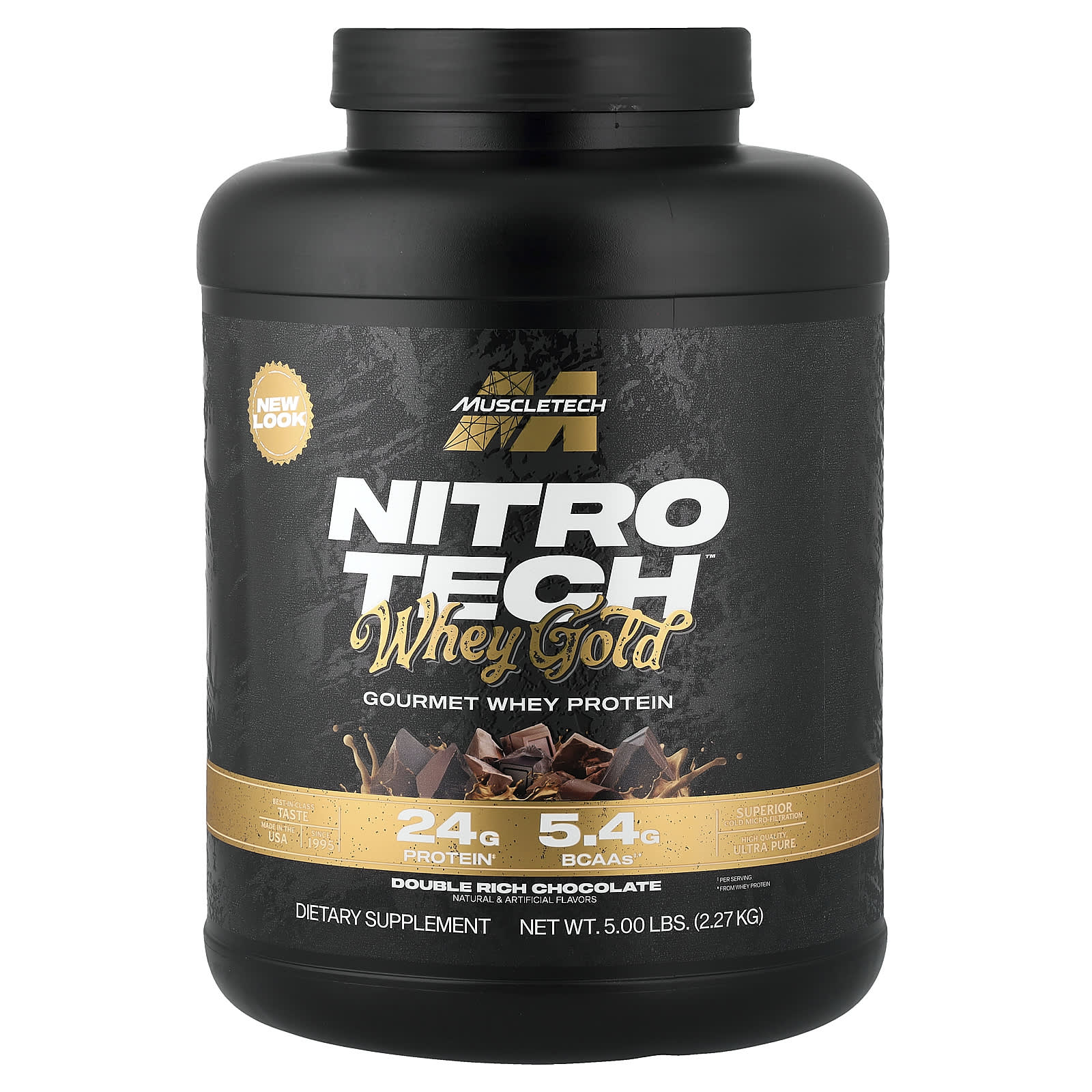 MuscleTech- Nitro Tech- Proteina - Whey Gold 5.03Lb